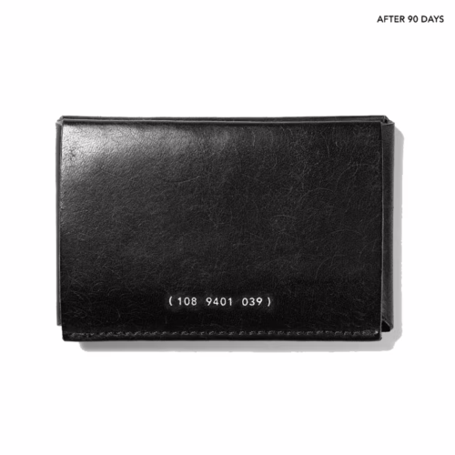 GRAMS(28) รุ่น 108 Cardholder (Snowflake Leather) - กระเป๋าสตางค์ - สี Black - Image 3