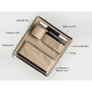 GRAMS(28) รุ่น 109 Essential Case - กระเป๋าอเนกประสงค์ - สี Nappa Black