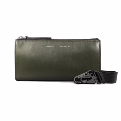 GRAMS(28) รุ่น 109 Essential Case - กระเป๋าอเนกประสงค์ - สี Nappa Olive