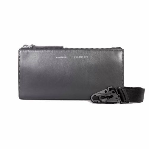 GRAMS(28) รุ่น 109 Essential Case - กระเป๋าอเนกประสงค์ - สี Nappa Fossil Grey