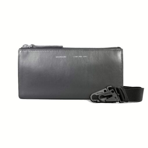 GRAMS(28) รุ่น 109 Essential Case - กระเป๋าอเนกประสงค์ - สี Nappa Fossil Grey