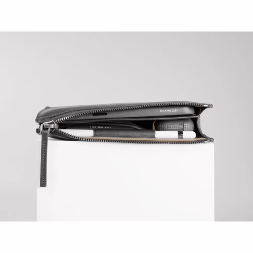 GRAMS(28) รุ่น 109 Essential Case - กระเป๋าอเนกประสงค์ - สี Nappa Fossil Grey