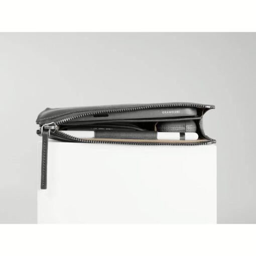 GRAMS(28) รุ่น 109 Essential Case - กระเป๋าอเนกประสงค์ - สี Nappa Fossil Grey - Image 4