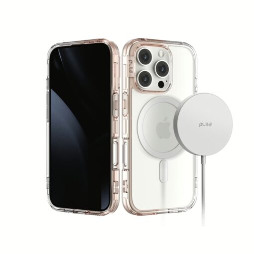 Ples รุ่น Lepi Air Layer TwoFace (Magnetic) - เคส iPhone 16 Pro Max - สี Chestnut Pearl/Transparent - Image 10