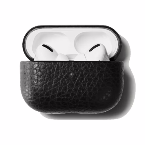 GRAMS(28) รุ่น 112 AirPods Pro Case (Pebbled Leather) - เคส AirPods Pro 2/1 - สี Black