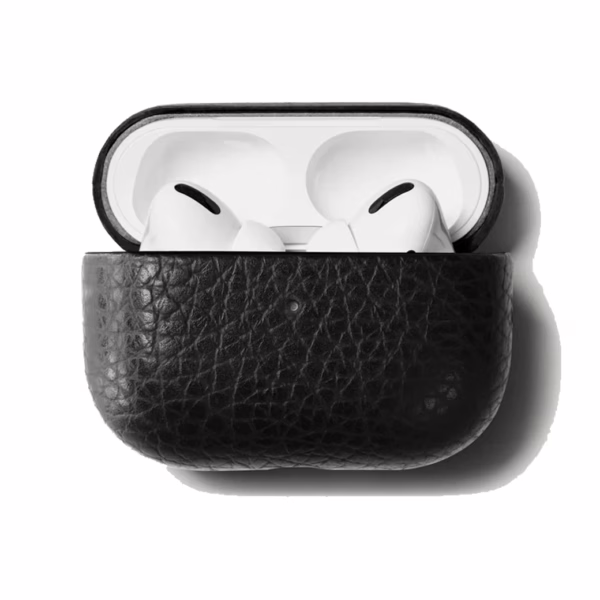 GRAMS(28) รุ่น 112 AirPods Pro Case (Pebbled Leather) - เคส AirPods Pro 2/1 - สี Black