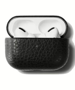 GRAMS(28) รุ่น 112 AirPods Pro Case (Pebbled Leather) - เคส AirPods Pro 2/1 - สี Black