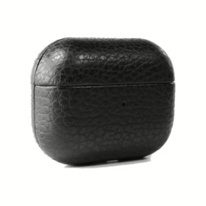 GRAMS(28) รุ่น 112 AirPods Pro Case (Pebbled Leather) - เคส AirPods Pro 2/1 - สี Black