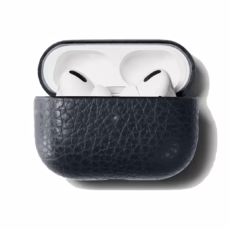 GRAMS(28) รุ่น 112 AirPods Pro Case (Pebbled Leather) - เคส AirPods Pro 2/1 - สี Navy Blue