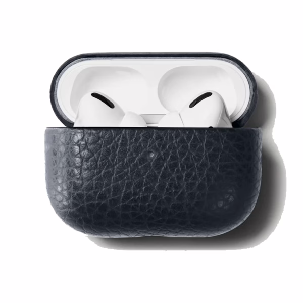 GRAMS(28) รุ่น 112 AirPods Pro Case (Pebbled Leather) - เคส AirPods Pro 2/1 - สี Navy Blue