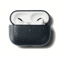 GRAMS(28) รุ่น 112 AirPods Pro Case (Pebbled Leather) - เคส AirPods Pro 2/1 - สี Navy Blue
