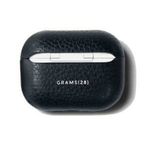 GRAMS(28) รุ่น 112 AirPods Pro Case (Pebbled Leather) - เคส AirPods Pro 2/1 - สี Navy Blue