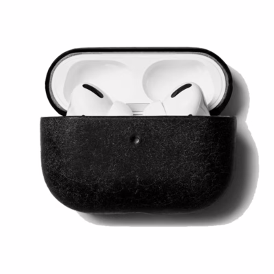 GRAMS(28) รุ่น 112 AirPods Pro Case (Snowflake Leather) - เคส AirPods Pro 2/1 - สี Black
