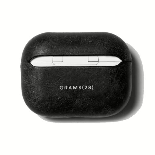 GRAMS(28) รุ่น 112 AirPods Pro Case (Snowflake Leather) - เคส AirPods Pro 2/1 - สี Black - Image 3