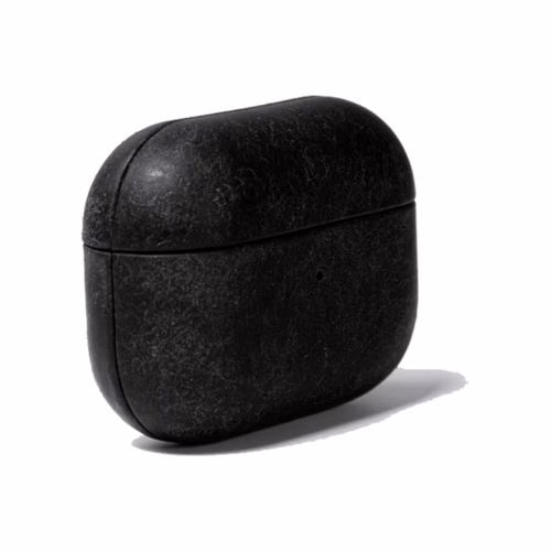 GRAMS(28) รุ่น 112 AirPods Pro Case (Snowflake Leather) - เคส AirPods Pro 2/1 - สี Black