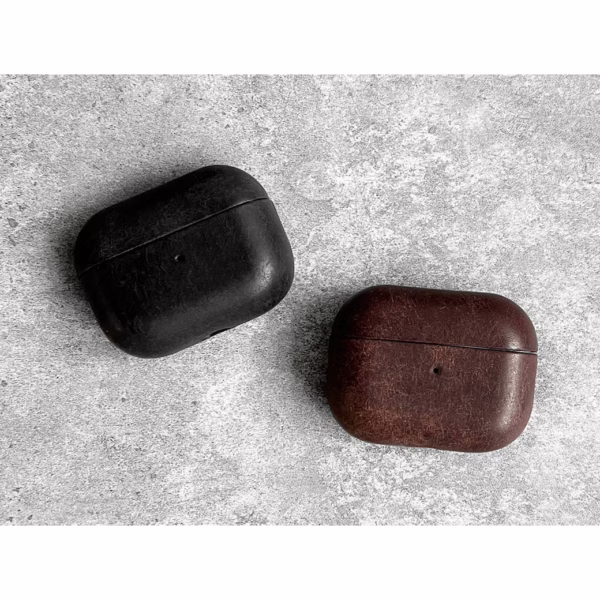 GRAMS(28) รุ่น 112 AirPods Pro Case (Snowflake Leather) - เคส AirPods Pro 2/1 - สี Black