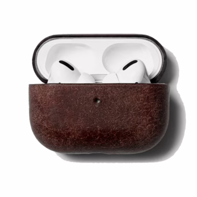 GRAMS(28) รุ่น 112 AirPods Pro Case (Snowflake Leather) - เคส AirPods Pro 2/1 - สี Tobacco