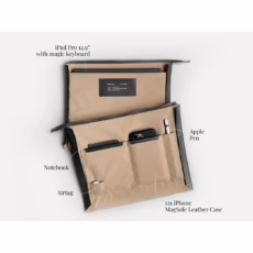 GRAMS(28) รุ่น 113 Leather Folio - ซองใส่แท็บเล็ต 13" - สี Nappa Black