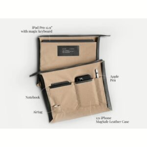 GRAMS(28) รุ่น 113 Leather Folio - ซองใส่แท็บเล็ต 13" - สี Nappa Black