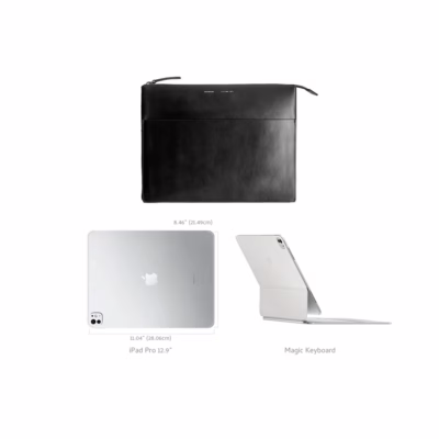 GRAMS(28) รุ่น 113 Leather Folio - ซองใส่แท็บเล็ต 13" - สี Nappa Black