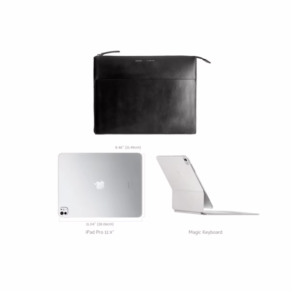 GRAMS(28) รุ่น 113 Leather Folio - ซองใส่แท็บเล็ต 13" - สี Nappa Black