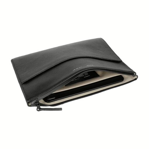GRAMS(28) รุ่น 113 Leather Folio - ซองใส่แท็บเล็ต 13" - สี Pebbled Black - Image 3
