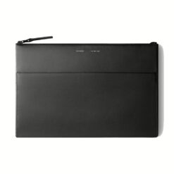 GRAMS(28) รุ่น 114 Leather Folio - ซองใส่ MacBook Air 13" (M2/M3) / MacBook Pro 13" (M1/M2) - สี Nappa Black