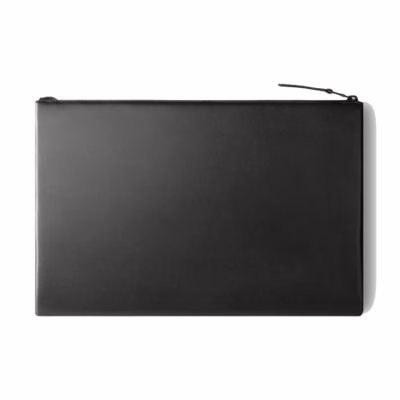 GRAMS(28) รุ่น 114 Leather Folio - ซองใส่ MacBook Air 13" (M2/M3) / MacBook Pro 13" (M1/M2) - สี Nappa Black