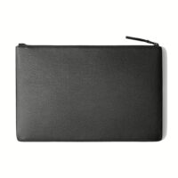 GRAMS(28) รุ่น 114 Leather Folio - ซองใส่ MacBook Air 13" (M2/M3) / MacBook Pro 13" (M1/M2) - สี Pebbled Black