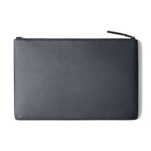 GRAMS(28) รุ่น 114 Leather Folio - ซองใส่ MacBook Air 13" (M2/M3) / MacBook Pro 13" (M1/M2) - สี Pebbled Navy Blue