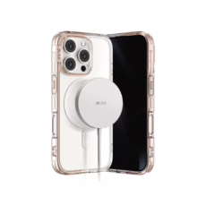 Ples รุ่น Lepi Air Layer TwoFace (Magnetic) - เคส iPhone 16 Pro - สี Chestnut Pearl/Transparent