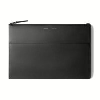 GRAMS(28) รุ่น 120 Leather Folio - ซองใส่ Macbook Pro 14" - สี Nappa Black