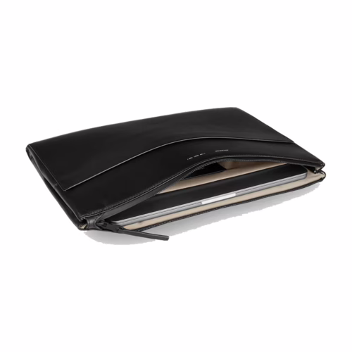 GRAMS(28) รุ่น 120 Leather Folio - ซองใส่ Macbook Pro 14" - สี Nappa Black