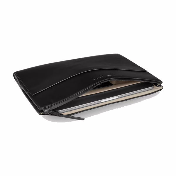 GRAMS(28) รุ่น 120 Leather Folio - ซองใส่ Macbook Pro 14" - สี Nappa Black