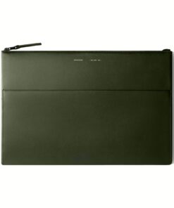 GRAMS(28) รุ่น 120 Leather Folio - ซองใส่ Macbook Pro 14" - สี Nappa Olive