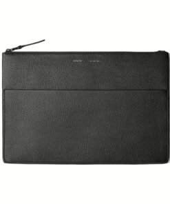 GRAMS(28) รุ่น 120 Leather Folio - ซองใส่ Macbook Pro 14" - สี Pebbled Black