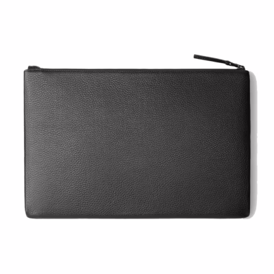 GRAMS(28) รุ่น 120 Leather Folio - ซองใส่ Macbook Pro 14" - สี Pebbled Black