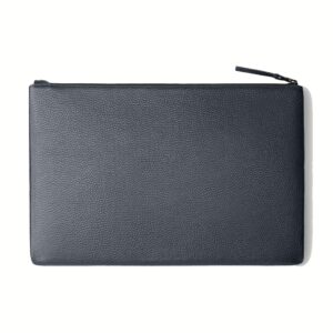 GRAMS(28) รุ่น 120 Leather Folio - ซองใส่ Macbook Pro 14" - สี Pebbled Navy Blue