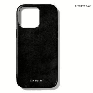 GRAMS(28) รุ่น 121 MagSafe Leather (Snowflake Leather) - เคส iPhone 15 Pro Max - สี Black