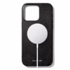 GRAMS(28) รุ่น 121 MagSafe Leather (Snowflake Leather) - เคส iPhone 15 Pro Max - สี Black