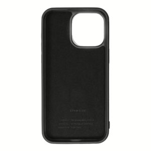 GRAMS(28) รุ่น 121 MagSafe Leather (Snowflake Leather) - เคส iPhone 15 Pro Max - สี Black