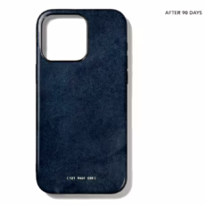 GRAMS(28) รุ่น 121 MagSafe Leather (Snowflake Leather) - เคส iPhone 15 Pro Max - สี Jeans