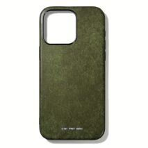 GRAMS(28) รุ่น 121 MagSafe Leather (Snowflake Leather) - เคส iPhone 15 Pro Max - สี Olive