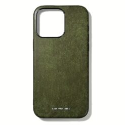 GRAMS(28) รุ่น 121 MagSafe Leather (Snowflake Leather) - เคส iPhone 15 Pro Max - สี Olive
