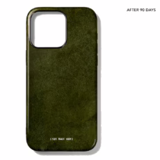 GRAMS(28) รุ่น 121 MagSafe Leather (Snowflake Leather) - เคส iPhone 15 Pro Max - สี Olive - Image 2