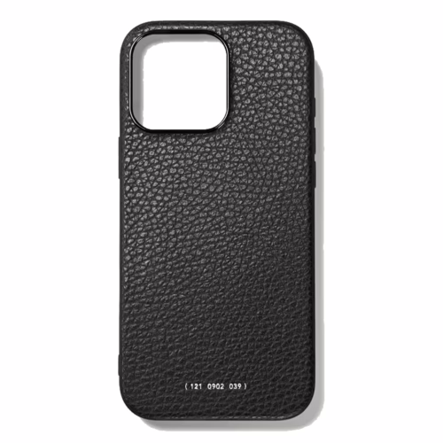 GRAMS(28) รุ่น 121 MagSafe Leather (Pebbled Leather) - เคส iPhone 16 Pro Max - สี Black