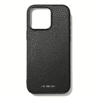 GRAMS(28) รุ่น 121 MagSafe Leather (Pebbled Leather) - เคส iPhone 16 Pro Max - สี Black