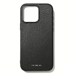 GRAMS(28) รุ่น 121 MagSafe Leather (Pebbled Leather) - เคส iPhone 16 Pro Max - สี Black