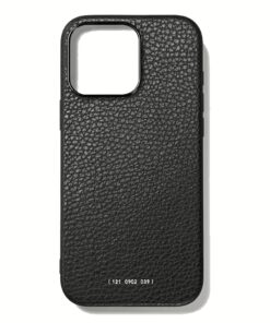 GRAMS(28) รุ่น 121 MagSafe Leather (Pebbled Leather) - เคส iPhone 16 Pro Max - สี Black