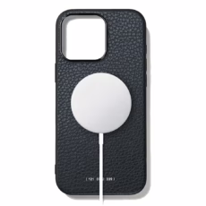 GRAMS(28) รุ่น 121 MagSafe Leather (Pebbled Leather) - เคส iPhone 16 Pro Max - สี Navy Blue - Image 2